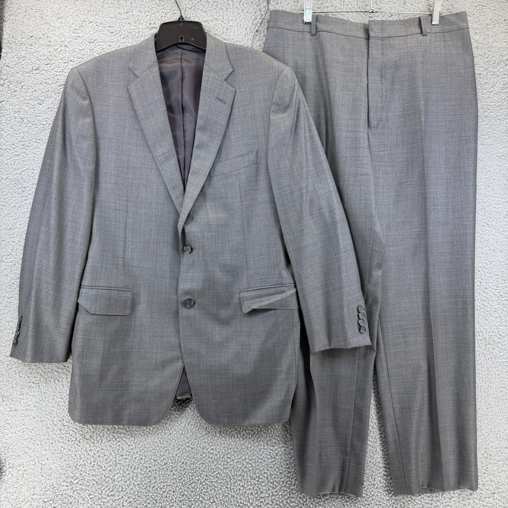Geoffrey Lewis Loro Piana Light Gray Men's Two-Piece Suit